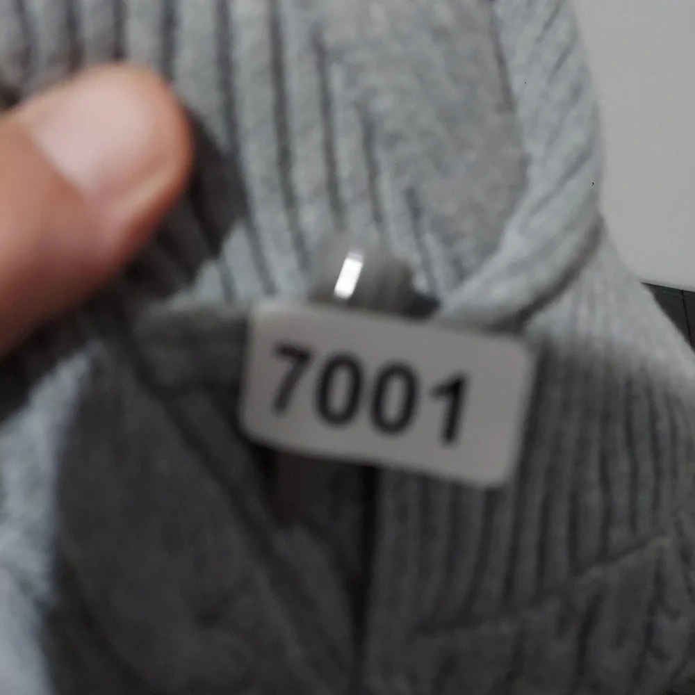 Sean John Sweater Mens 2XL Gray‎ Cable Knit Ribbed Shawl Collar Toggle Pullover